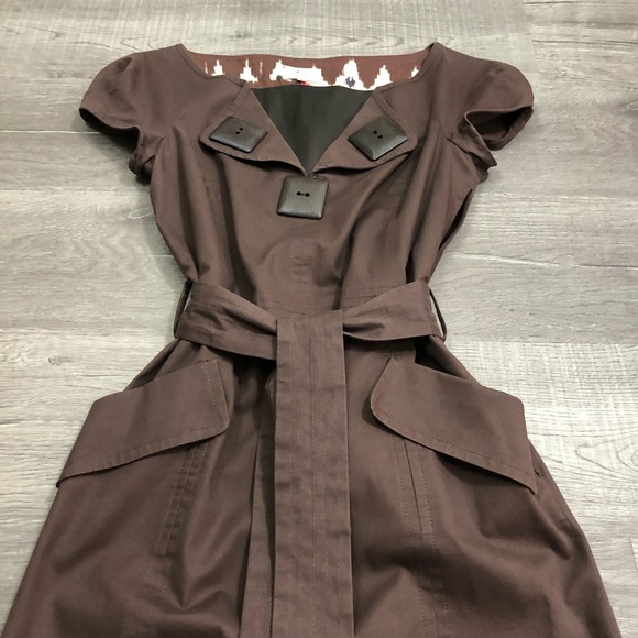 Milly of New York Embellished Linen Pocket Dress 6 - Picture 13 of 16